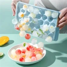 1入組PP冰塊模具帶極簡球形製冰機托盤 - 淺藍色 - 查看 2
