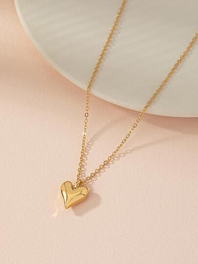 1pc Fashion Heart Pendant Necklace For Women For Daily Commute Valentines,Mom,Mother,Mother's Day,Gift