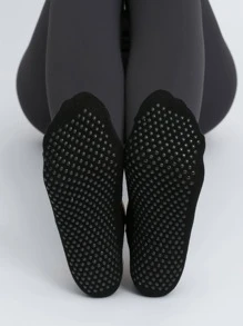 1 Par de Meias de Yoga com Dedos Redondos e Múltiplas Alças, Meias Confortáveis sem Costas Antiderrapantes para Uso Interno, Exercício, Dança