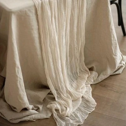 1入組桌布 - 90*180cm / 90*300cm 適用於婚禮、生日派對和桌上裝飾