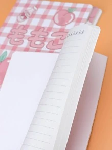 4入組/包A5卡通封面筆記本每本書30張可愛日記學生記事本卡哇伊練習本 - 白色 - 查看 7