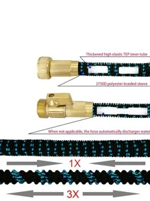 FLOWERS SPRAL 2pcs/set TPE Watering Gun Set, Modern Multi-purpose Garden Hose Nozzle Set For Outdoor - Multicolor - View 3