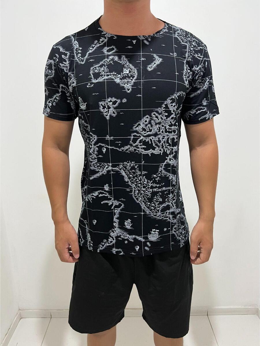 Men T-Shirts & Tanks - 黑色 - 查看 1