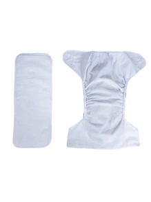 2 Pañales Ecológico de Tela Impermeable - Verde - Ver 4