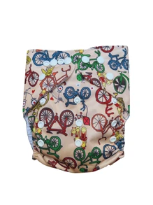 2 Pañales Ecológico de Tela Impermeable - Verde - Ver 6