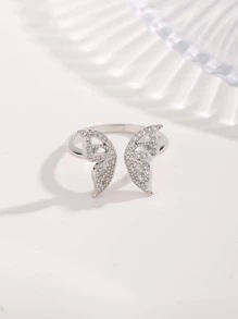 High-End Elegant Fairy Butterfly Open Ring Female Fashion Personalized Light Luxury Niche - Silver - View 2