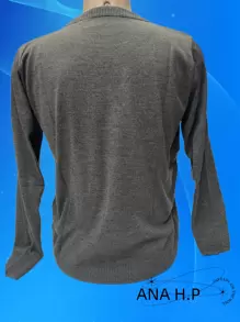 Men Sweaters - Màu xám đen - Xem 2