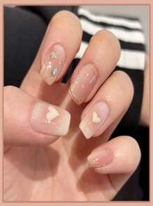 24 piezas Uña postizas Press On Nails