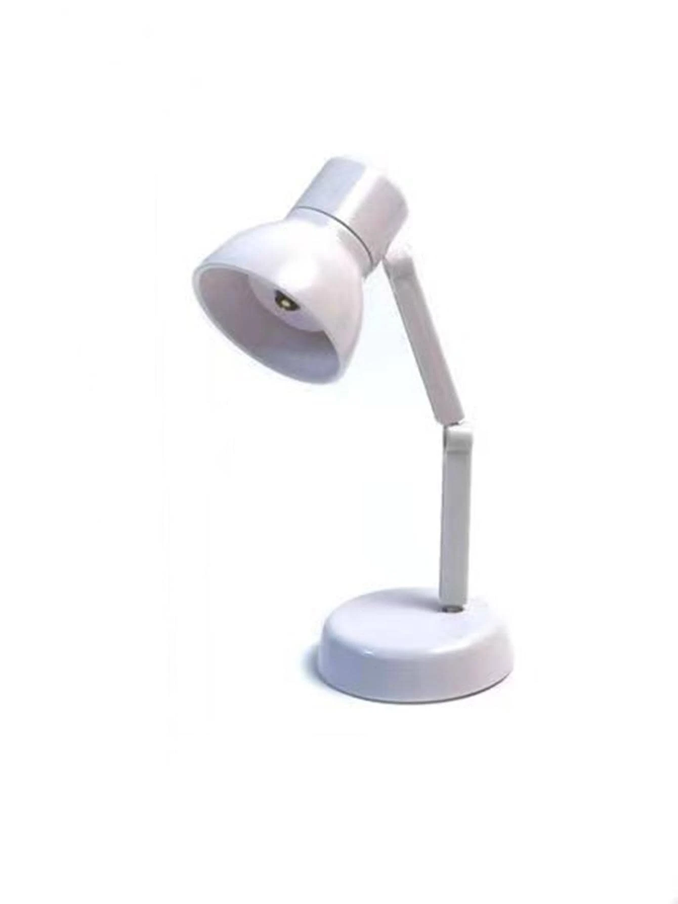 1pc ABS Book Light, Modern White Foldable Clip Eye Protection Reading Desk Lamp For Home - White - View 1