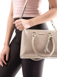 Women Tote Bags - 摩卡棕 - 查看 3