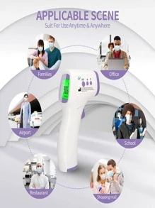 1 Piece Modern Handheld ABS Digital Thermometer For Home - 白色 - 查看 6