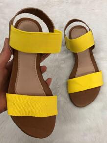 Women Flat Sandals - 黃色 - 查看 2