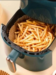 Runtoo Utilidades para Casa Forro de Papel Descartável 50 Unidades Fritadeira Elétrica Airfryer - Damasco - Visão 2