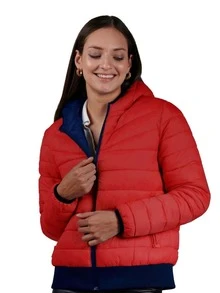 Chamarra para mujer reversible - Rojo - Ver 1