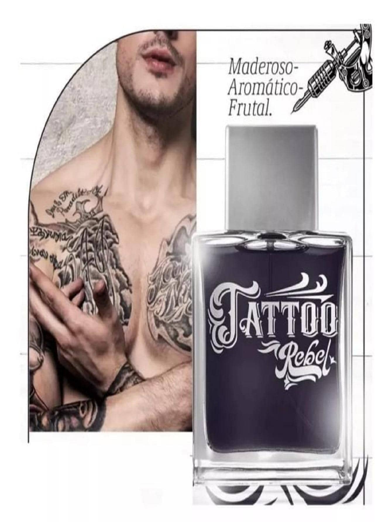 Perfume TATOO para caballero 60ml - Negro - Ver 1