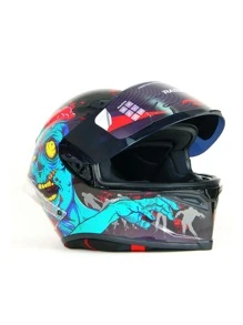 Casco para moto con certificación DOT Modelo Zombie - Multicolor - Ver 3