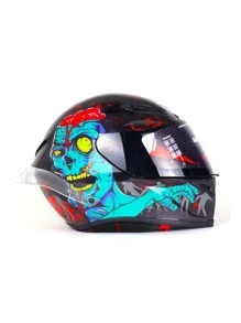 Casco para moto con certificación DOT Modelo Zombie - Multicolor - Ver 4