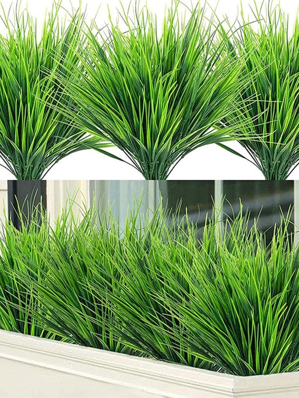 Artificial Grasses Fake Wheat Grass Outdoor Uv Resistant Plants Faux