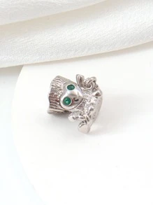 1pc Creative Cubic Zirconia Decor Cartoon Tree Stump Design DIY Bead For Women For DIY Jewelry Making