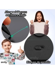 Pizarrón Mágico 8.5″ Pulgadas LCD Borrable - Negro - Ver 5
