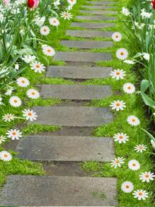 10pcs Daisy Design Decorative Garden Stake - Multicolor - View 1