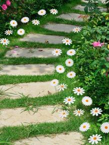 10pcs Daisy Design Decorative Garden Stake - Multicolor - View 3