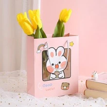 5pcs Cartoon Animal Print Gift Bag - Blue - View 10