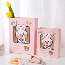 5pcs Cartoon Animal Print Gift Bag - Blue - View 9