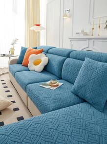 1 Sang Trọng Vải Sofa Bọc Trọn Gói Chống Trơn Trượt Hộ Gia Đình Sofa Bảo Vệ Đệm - Xanh đậm - Xem 4