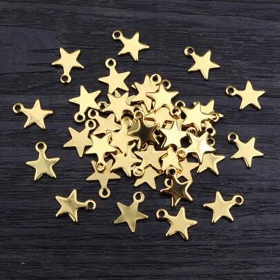 30pcs Small Star Charms Pendant DIY Jewelry Making Accessories for Necklace Earrings