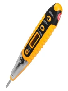 Caneta detector de voltagem e corrente elétrica digital LCD CNTT-D10 AC/DC/12V a 250V - Amarelo - Visão 5