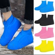 1双纯色防滑雨靴套保暖，适合闺蜜节、宠物派对、嘉年华