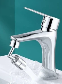 1pc Universal Splash Filter Faucet Home Bathroom Decor Fall Decor Back To School - Silver - View 3