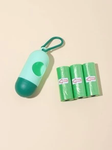 1組收納盒+3卷嬰兒拋棄式垃圾袋，共45袋（尺寸：30x22cm）方便攜帶清潔 - 薄荷綠 - 查看 4