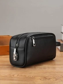 gorchis Nuova borsa clutch alla moda con serratura a combinazione e tasche multiple, borsa portatile per telefono e accessori, adatta per occasioni di lavoro e casual, per viaggi, antifurto, leggera, regalo per San Valentino, Natale, vita sportiva, portafoglio da uomo, borsa nera, borsa regalo, borse primaverili vintage, mini borsa, borsa piccola, borsa a cuscino