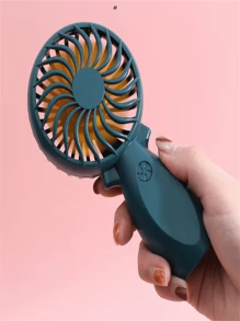 Quạt Mini Bằng Nhựa, Quạt Cầm Tay Có Thể Sạc Lại Màu Xanh Lá Cây Hàng Ngày Cho Cuộc Sống Hàng Ngày - màu xanh lá - Xem 4