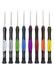 Kit Chaves Ferramenta 16 Peças Abrir Celular Compatível com iPhone Android - Prata - Visão 3
