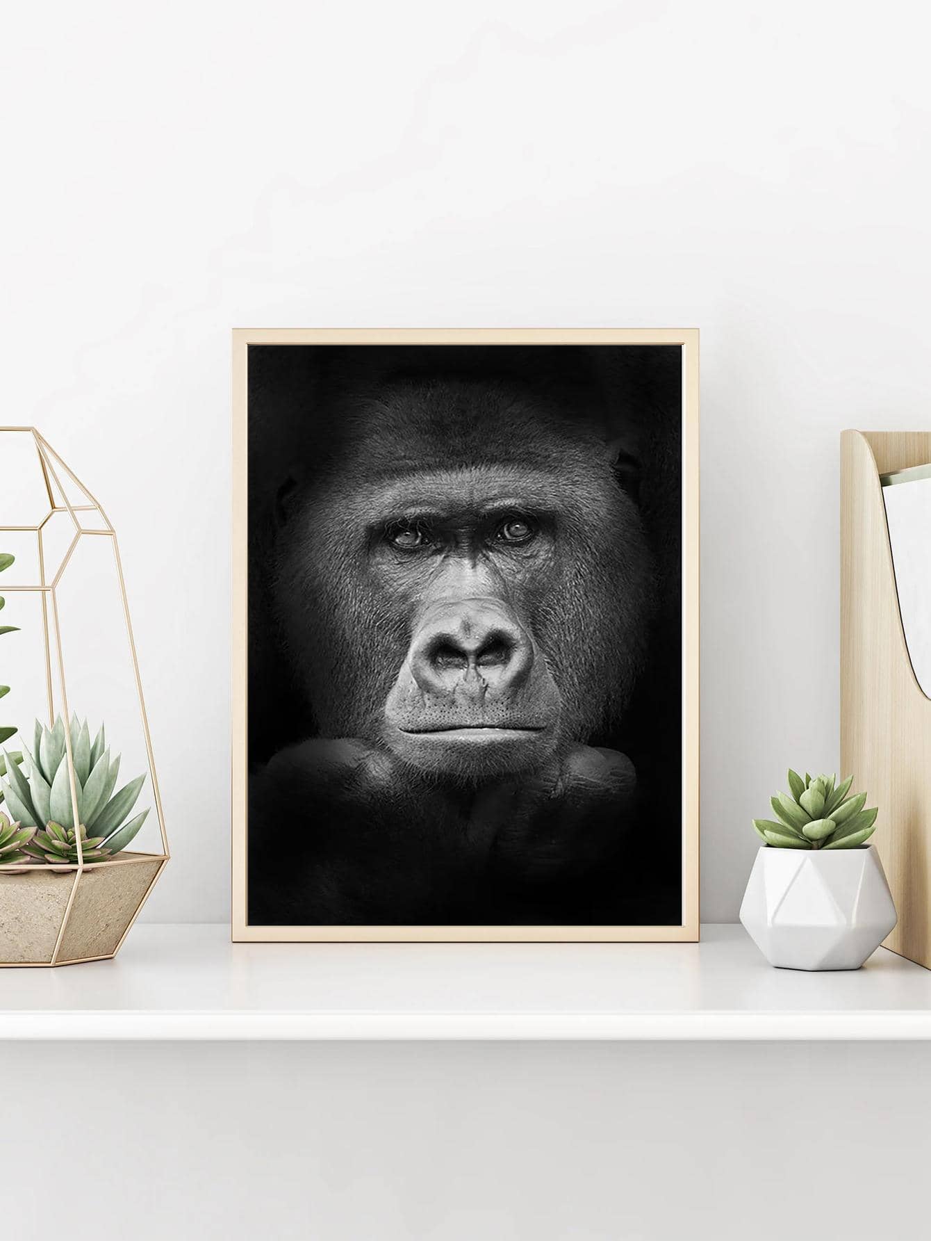 1 Động Vật Tranh Canvas Động Vật Hoang Dã Poster In Hình Nghệ Thuật Treo Tường Phòng Khách Tuyệt Vời Động Vật Nghệ Thuật Ý Tưởng Quà Tặng - Xám - Xem 1