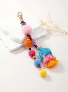 1入組流蘇和彩色球裝飾包飾 - 彩色 - 查看 5