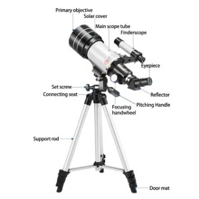 Professional Astronomical Telescope Monocular 150X Refractive Space Telescope For Outdoor Travel - White - View 4