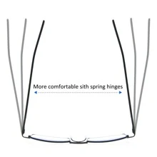 3 Pairs Slim Pocket Reading Glasses for Women Men Mini Metal Readers with Small Case 1.0 - Nhiều màu - Xem 4