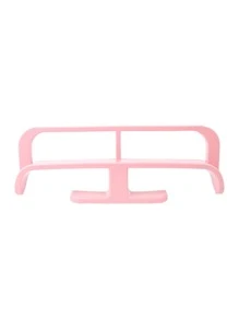 1pc Solid Color Wall Mounted Shoe Storage Rack - Pink - View 6