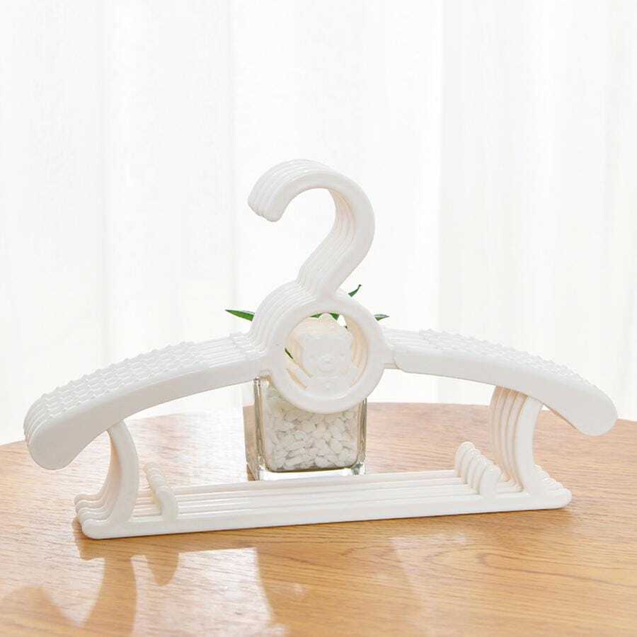 5入組素色防滑衣架 - 白色 - 查看 1