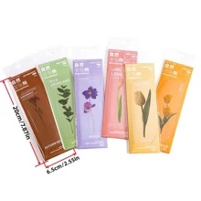 5pcs Plant Print Bookmark - Green - View 5