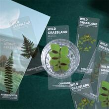 5pcs Plant Print Bookmark - Green - View 3