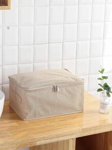 Hộp đựng quần áo Dây kéo tối giản - Màu be - Xem 4
