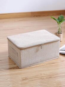 Hộp đựng quần áo Dây kéo tối giản - Màu be - Xem 2