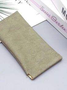 Soft PU Leather Reading Glasses Bag Cases Solid Color Waterproof Eye Glasses Sunglasses Pouch Storag - Green - View 4