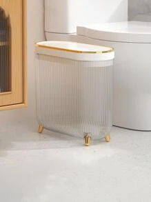 Ánh sáng sang trọng Phòng khách Thùng rác Trong suốt Ruy băng Che phủ Loại áp lực - Vật dụng trong nhà Lớn Phòng vệ sinh Phòng vệ sinh Phòng ngủ Văn phòng Giấy Rổ - trắng - Xem 7