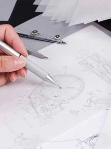 Artexus 100 Sheets Tracing Paper 8.3x11.7 Inch, A4 Transparent Vellum Paper For Tracing Pads, Translucent Tracing Paper For Pencil, Marker And Ink - Trace Images, Sketch, Preliminary Drawing, Overlays. - White - View 4